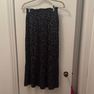 Black and White Polka Dot Women's Skirt